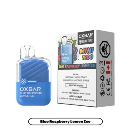 Rocky Vapor Oxbar Mini 1200 – Blue Raspberry Lemon Ice