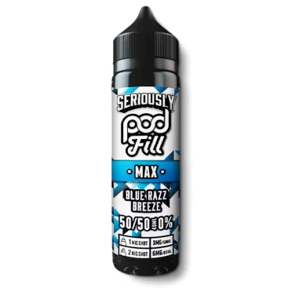 Blue Razz Breeze Shortfill by Seriously Pod Fill Max - Ecigarettedirect Co