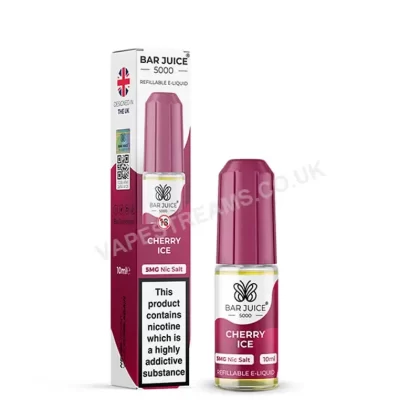 Bar Juice 5000 Cherry Ice Nic Salt E-Liquid - Vapestreams Co