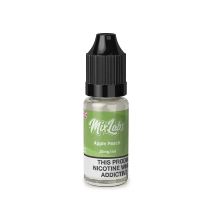 Apple Peach 10ml By Mix Labs Nic Salt - Nicotine Strength#10mg (Salt)>20mg (Salt)>5mg (Salt)