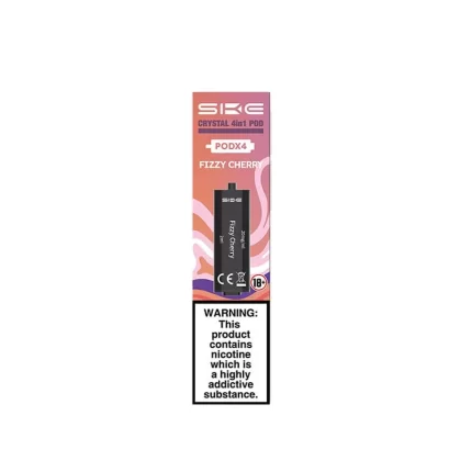 SKE Crystal 2400 4in1 Fizzy Cherry Pre-Filled Vape Pods 20mg – 4 x Pods