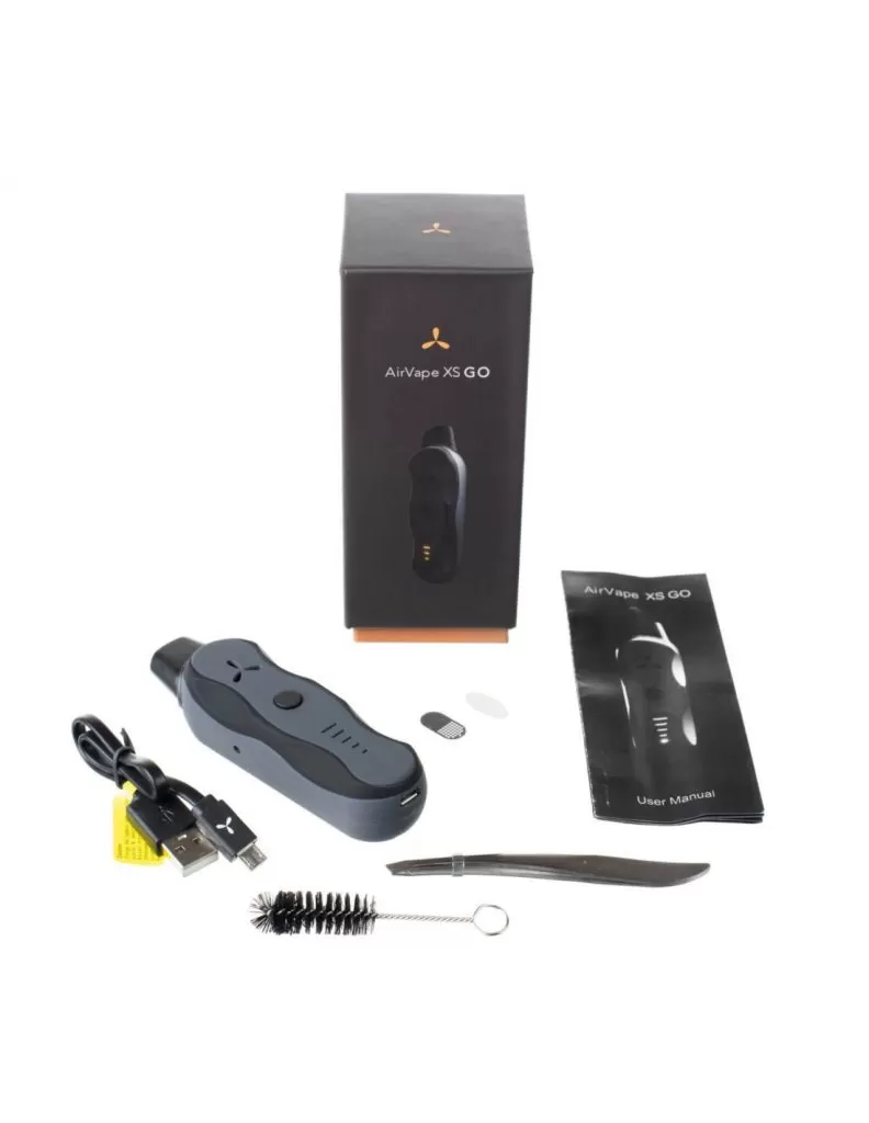 AirVape XS GO – Portable Vaporizer - hybrid / session / dry herbs / Micro-USB / up to 45 minutes / normal (under 60 s) / ceramic / programmed settings / yes / 9,6cm x 2,54cm x 3,3cm / AirVape / 0 g / - Image 2