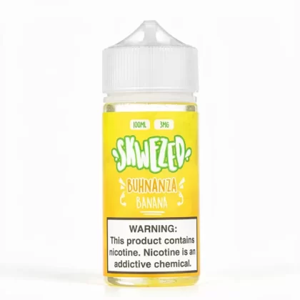 Skwezed Banana (Buhnanza) 100mL – Banana Vape Juice, 70% VG - Vape Product, Vape Product (4273FA)