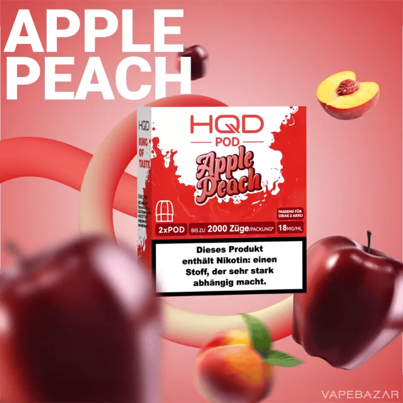 HQD Cirak 2 Pods – Apple Peach - HQD Cirak / Nein / 2ml / 18mg/ml