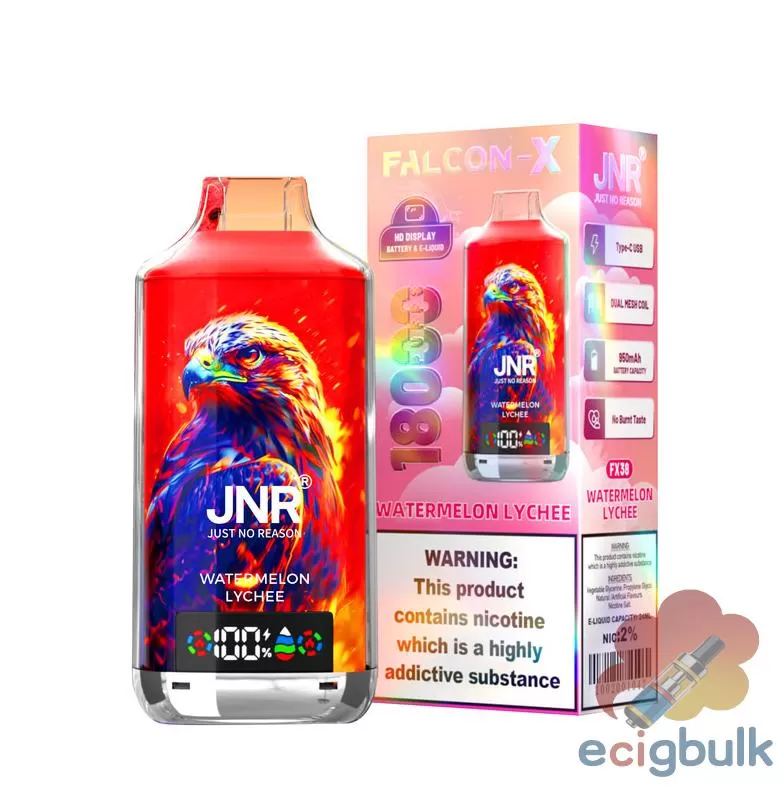 JNR Falcon-X 18000 Puffs Disposable Vape – 24mL E-liquid & 950mAh Battery - Image 2