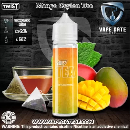 Mango Ceylon Tea 50ml Ejuice by Twist Tea PGVG - 3 mg - 50 ml