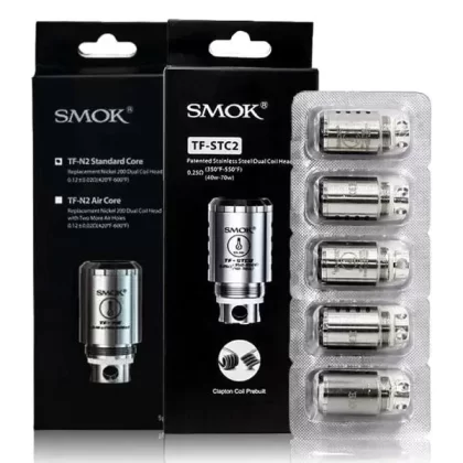 Smok TFV4 Replacement Coils - Resistance#TF-Ti 0.33 Ohm>TF-STC2 0.25 Ohm>TF-S6 0.4 Ohm>T8 Fused Clapton 0.16 Ohm