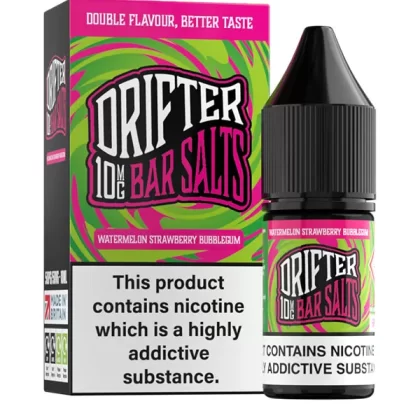 Watermelon Strawberry Bubblegum Drifter Bar Salts E-Liquid - 10mg