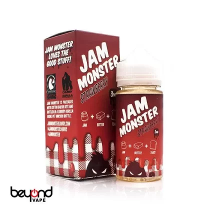 Jam Monster Strawberry Vape e-Liquid 100mL - Beyondvape