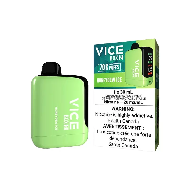 Vice Box 2 Disposable Vape – 70K Puffs – Honeydew Ice