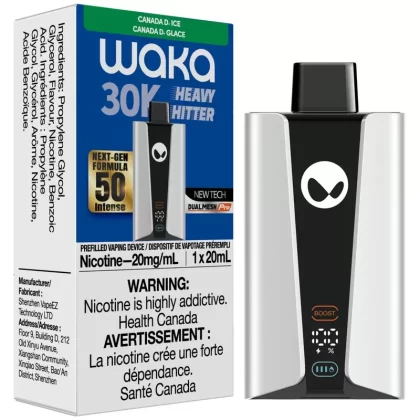 WAKA Heavy Hitter 30K Disposable Vape – Canada D. Ice