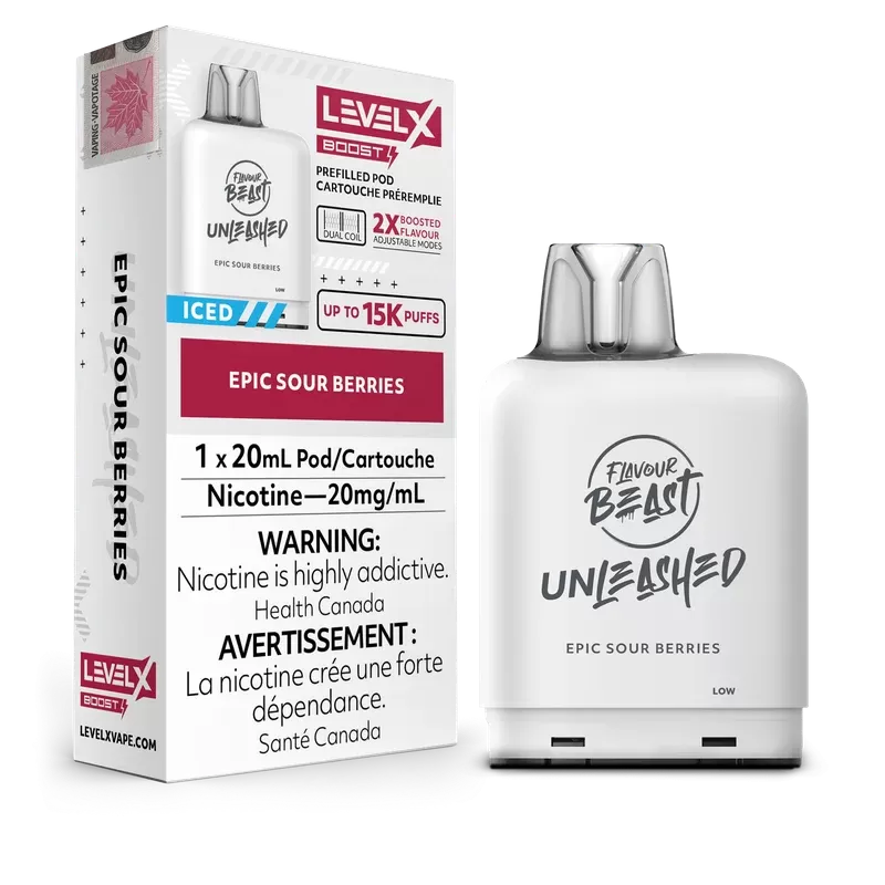 EPIC SOUR BERRIES – LEVEL X FB UNLEASHED BOOST (20mL)