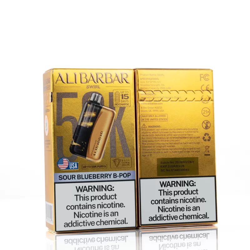 Alibarbar Swirl 50K Disposable Vape - Watermelon Ice - Image 2