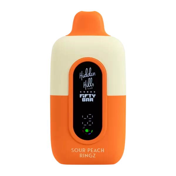 Sour Peach Ringz Hidden Hills X Fifty Bar 20K - Huffvape