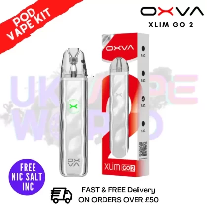 Oxva Xlim GO 2 Metal Silver Pod Vape Kit – Only £10.99