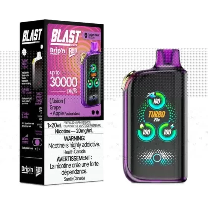 Drip’n by Envi x Fasta Blast 30K Disposable Fusion Series – Grape + Apple
