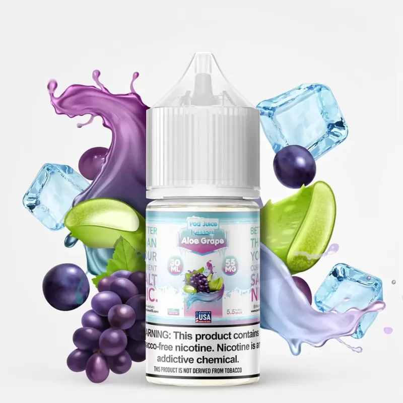 Aloe Grape FREEZE SALT – Pod Juice – Smooth Hit Nic 30mL