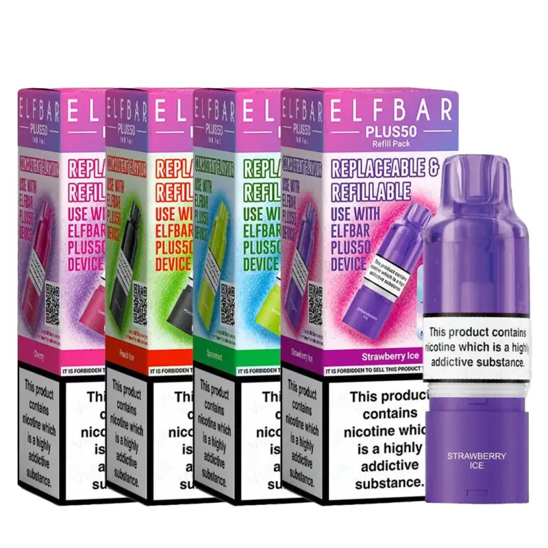 Elf Bar Plus 50 Prefilled Pod - Blueberry Sour Raspberry