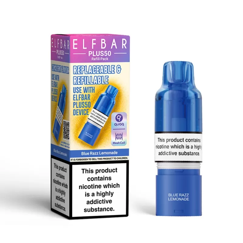 Elf Bar Plus 50 Prefilled Pod - Blueberry Sour Raspberry - Image 3