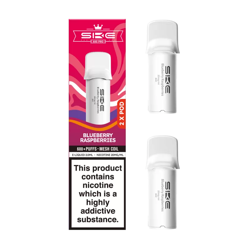 Blueberry Raspberries SKE 600 Pro Pods - 10mg - Vape Product (1883DF)