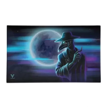 V Syndicate “Dark Traveler” Glass Rolling Tray