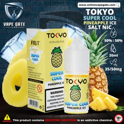 Tokyo Super Cool Pineapple Ice Saltnic 30ml - 20 mg - 30 ml