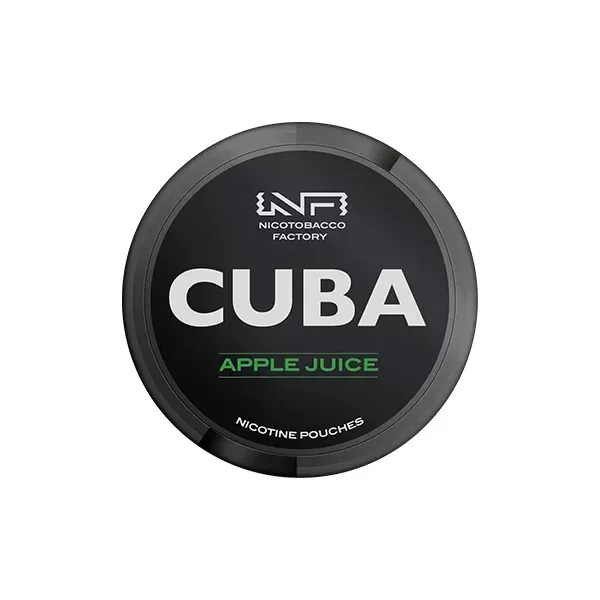 CUBA Black Nicotine Pouches Apple Juice - Strength#43mg