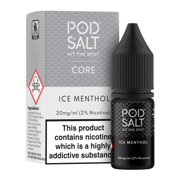 Ice Menthol- Pod Salt Nicotine Salt E Liquid – 10ml – TPD - Vapestorm Co