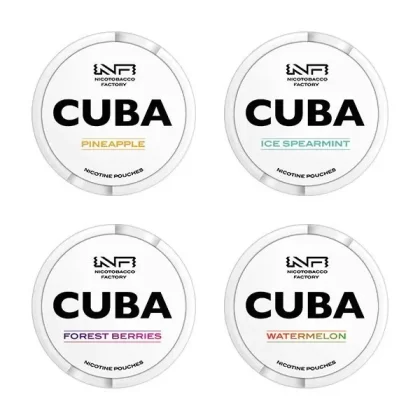 CUBA White Nicotine Pouches (25 pouches/box)