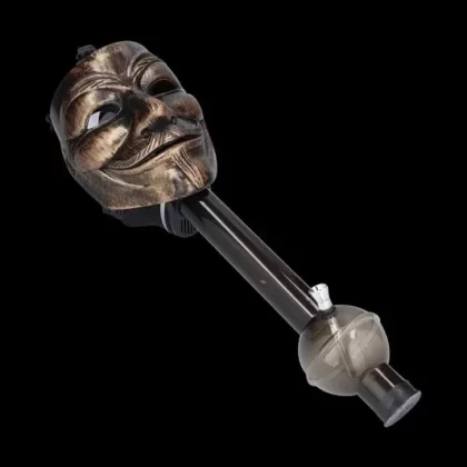 Anonymous Gas Mask Bong – Acrylic Bubble Tube – Copper - Vape Store
