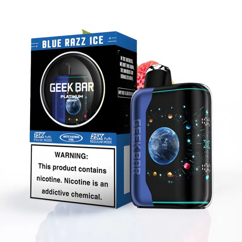 GEEK BAR Platinum Edition 25000 Puffs Pantalla 3D, Carga Rápida, Azul Frambuesa Hielo - Image 2