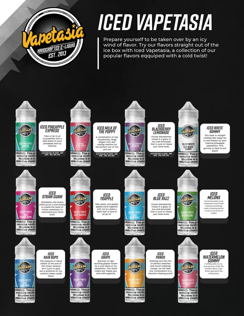 Vapetasia E-Liquid 100ml - Strawberry Parfait / 12mg - Vapeciga - Image 2