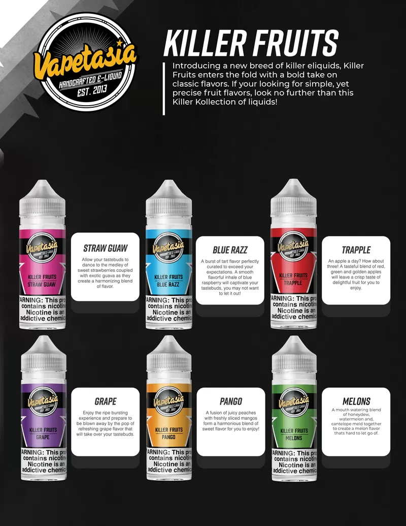 Vapetasia E-Liquid 100ml - Strawberry Parfait / 12mg - Vapeciga - Image 3