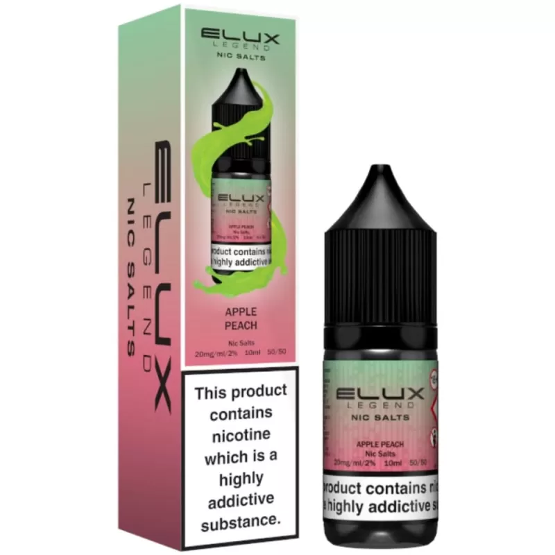 Apple Peach Nic Salt E-Liquid Legend Series by ELUX (10ml) - 10mg