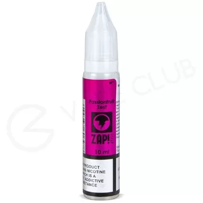 Passionfruit Zest Nic Salt E-Liquid by Zap! Juice
