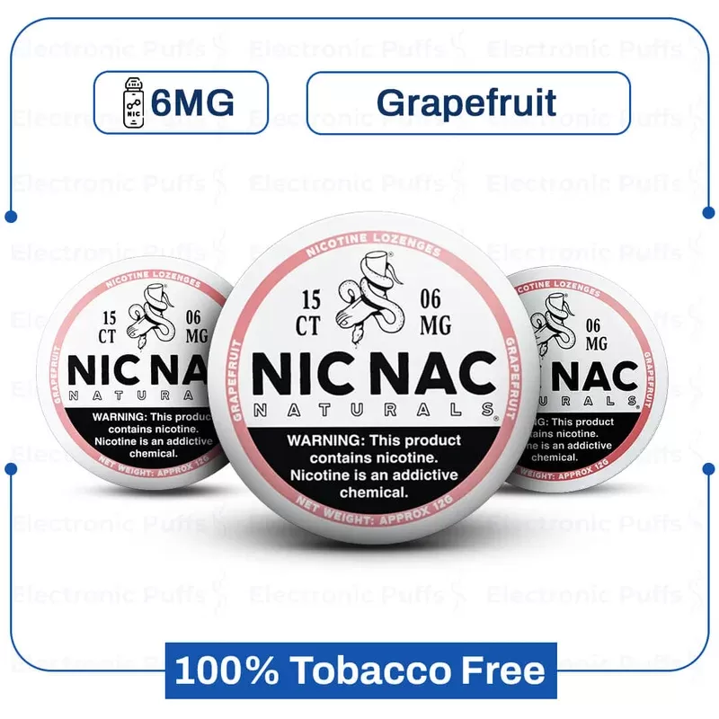 Buy Nic Nac Grapefruit 3mg Nic Pouch Online | Tobacco Free