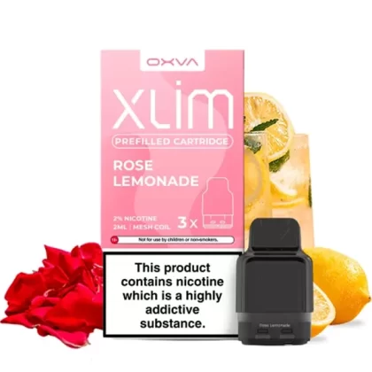 Oxva Xlim Prefilled E-Liquid Pod Cartridges - Rose Lemonade