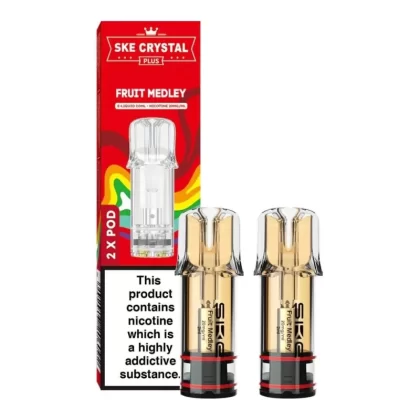Fruit Medley (Rainbow) Prefilled Pods by SKE Crystal Plus (2 x 2ml)