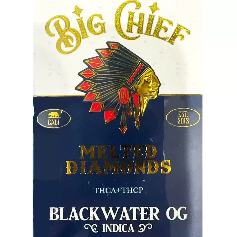 Blackwater OG Big Chief Melted Diamonds THCA+THCP Cart 2G