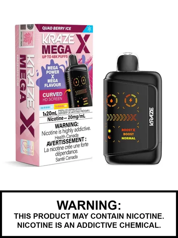 Quad Berry Ice Kraze Mega X Disposable Vape