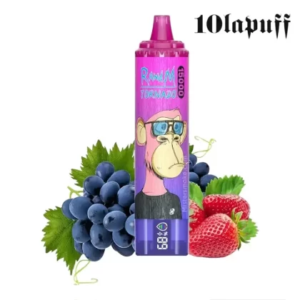PUFF 15000 TORNADO RandM – Fraise Raisin