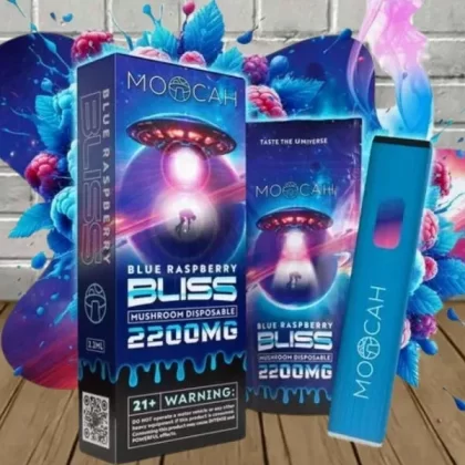 Moocah Instant Dose Mushroom Disposable 2.2g - flavor#Strawberry Stardust DISPOSABLE>Blue Raspberry Bliss DISPOSABLE>Watermelon Wave DISPOSABLE