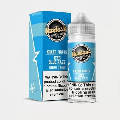 Killer Fruits ICED Blue Razz – Vapetasia – 100mL 70% VG Vape - Vape Product; Vape Product, Vape Product