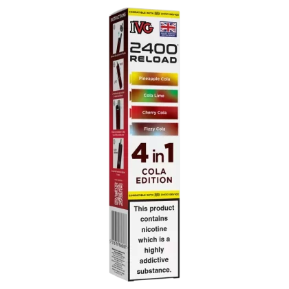 Cola Edition IVG 2400 Refill Pods - 20mg - Vape Product
