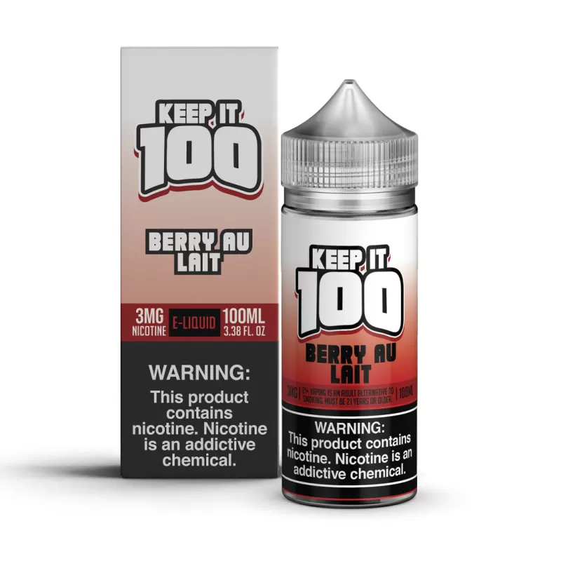 KEEP IT 100 - Berry Au Lait - 100ML E-Liquid