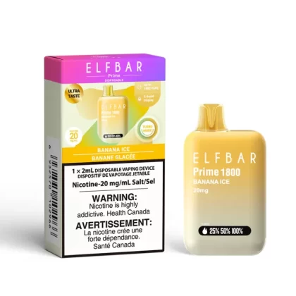 ELFBAR PRIME 1800 - Banana ICE / 20MG