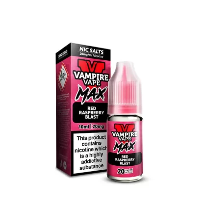 Vampire Vape MAX Red Raspberry Blast Nic Salt E-Liquid - 5mg