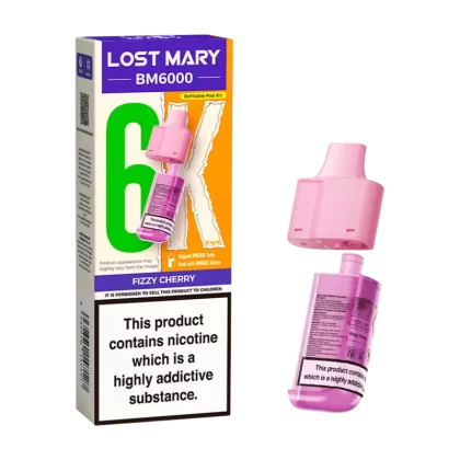 Fizzy Cherry Lost Mary BM6000 Refill Pack - Vapeshop Co