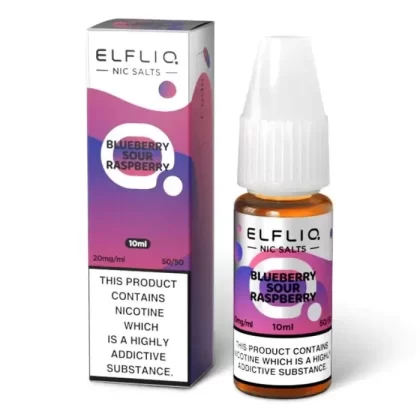 Blueberry Sour Raspberry Elfliq Nic Salt Elf Liq E-Liquid 5mg, 10mg, 20mg – 5pks, 10pks & 20pks
