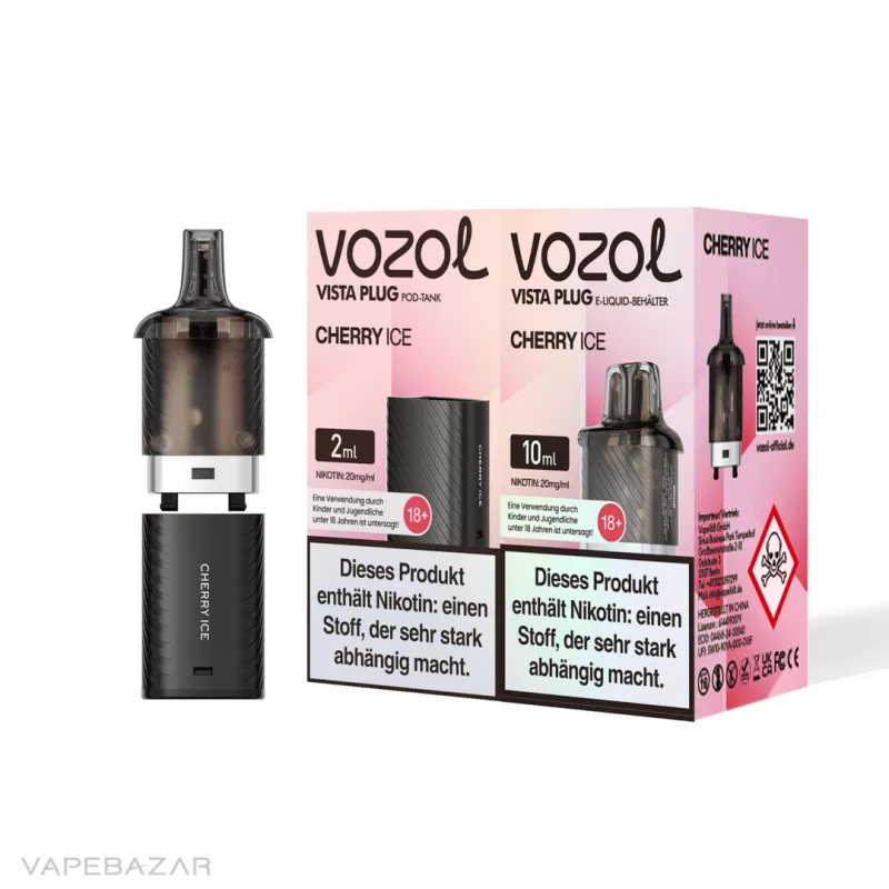Vozol Vista Plug – Cherry Ice Starter Kit - Vapebazar - Image 3